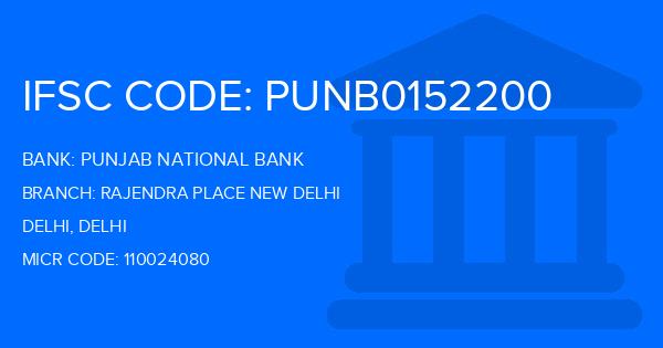 Punjab National Bank (PNB) Rajendra Place New Delhi Branch IFSC Code