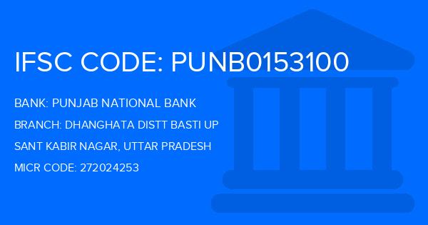 Punjab National Bank (PNB) Dhanghata Distt Basti Up Branch IFSC Code