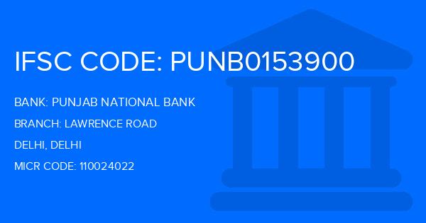Punjab National Bank (PNB) Lawrence Road Branch IFSC Code