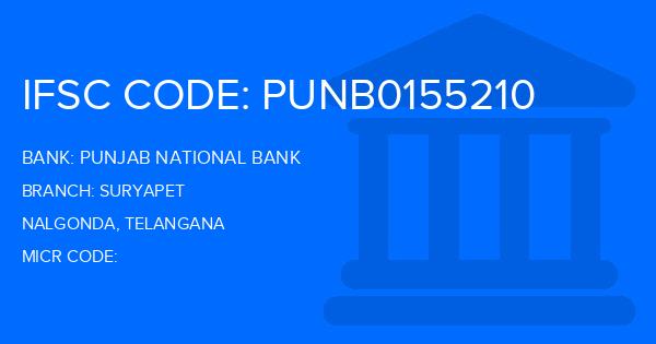 Punjab National Bank (PNB) Suryapet Branch IFSC Code