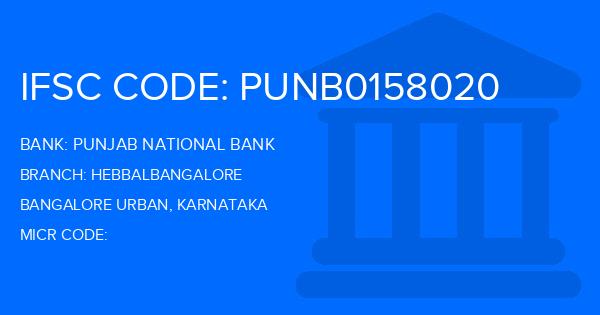 Punjab National Bank (PNB) Hebbalbangalore Branch IFSC Code