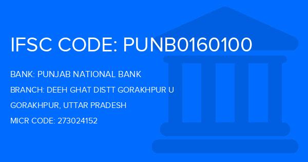 Punjab National Bank (PNB) Deeh Ghat Distt Gorakhpur U Branch IFSC Code