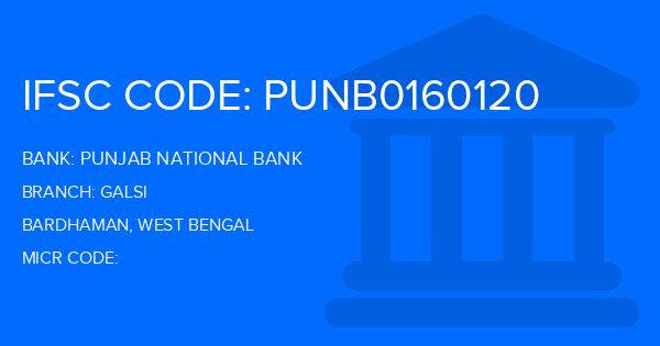 Punjab National Bank (PNB) Galsi Branch IFSC Code