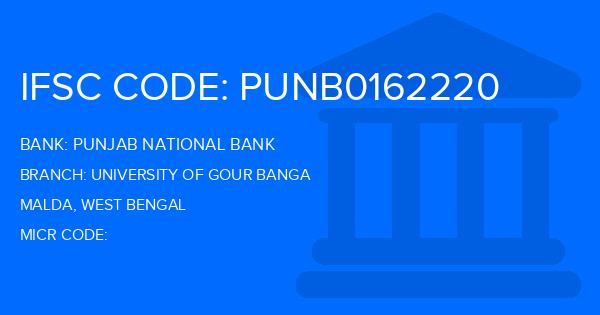Punjab National Bank (PNB) University Of Gour Banga Branch IFSC Code