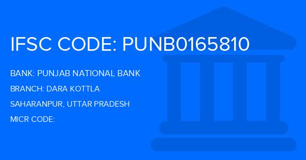 Punjab National Bank (PNB) Dara Kottla Branch IFSC Code