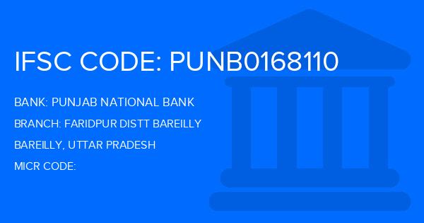 Punjab National Bank (PNB) Faridpur Distt Bareilly Branch IFSC Code