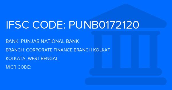 Punjab National Bank (PNB) Corporate Finance Branch Kolkat Branch IFSC Code