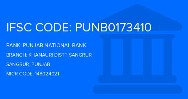 Punjab National Bank (PNB) Khanauri Distt Sangrur Branch IFSC Code