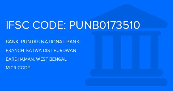 Punjab National Bank (PNB) Katwa Dist Burdwan Branch IFSC Code