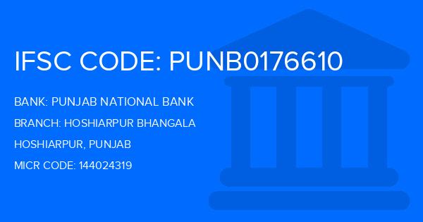 Punjab National Bank (PNB) Hoshiarpur Bhangala Branch IFSC Code