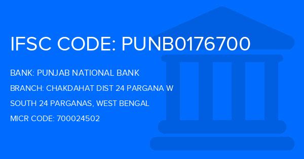 Punjab National Bank (PNB) Chakdahat Dist 24 Pargana W Branch IFSC Code