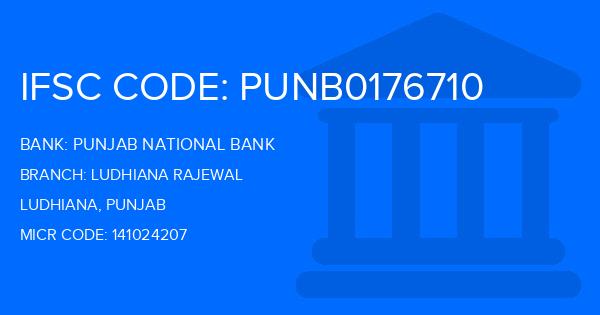 Punjab National Bank (PNB) Ludhiana Rajewal Branch IFSC Code