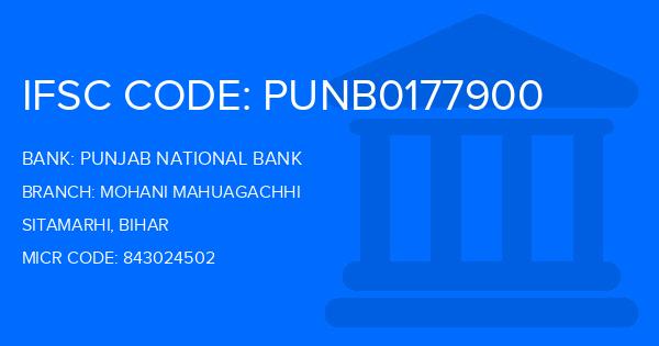Punjab National Bank (PNB) Mohani Mahuagachhi Branch IFSC Code