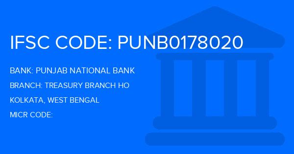 Punjab National Bank (PNB) Treasury Branch Ho Branch IFSC Code