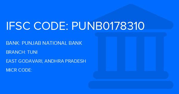 Punjab National Bank (PNB) Tuni Branch IFSC Code