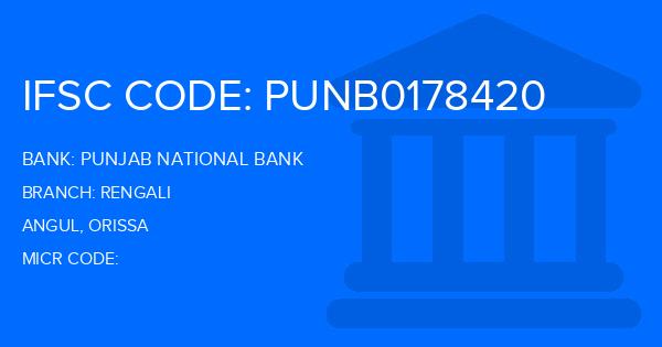 Punjab National Bank (PNB) Rengali Branch IFSC Code