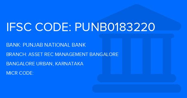 Punjab National Bank (PNB) Asset Rec Management Bangalore Branch IFSC Code