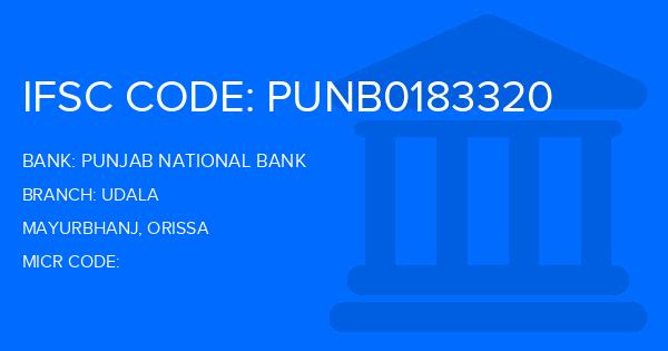 Punjab National Bank (PNB) Udala Branch IFSC Code