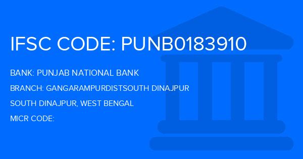 Punjab National Bank (PNB) Gangarampurdistsouth Dinajpur Branch IFSC Code