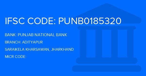 Punjab National Bank (PNB) Adityapur Branch IFSC Code