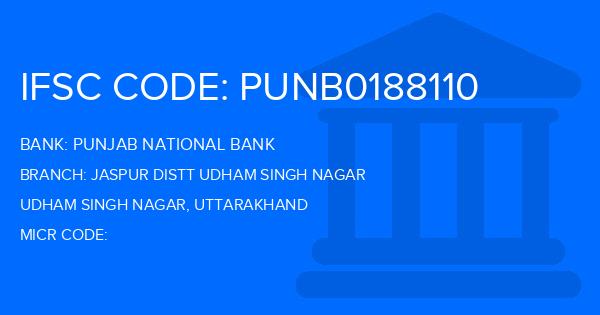 Punjab National Bank (PNB) Jaspur Distt Udham Singh Nagar Branch IFSC Code