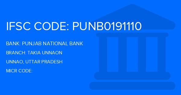 Punjab National Bank (PNB) Takia Unnaon Branch IFSC Code