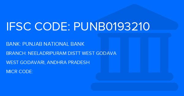 Punjab National Bank (PNB) Neeladripuram Distt West Godava Branch IFSC Code