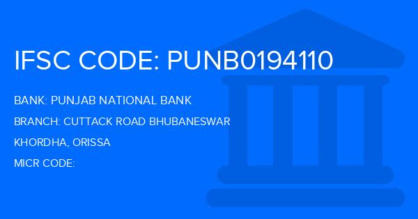 Punjab National Bank (PNB) Cuttack Road Bhubaneswar Branch IFSC Code
