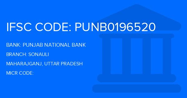 Punjab National Bank (PNB) Sonauli Branch IFSC Code