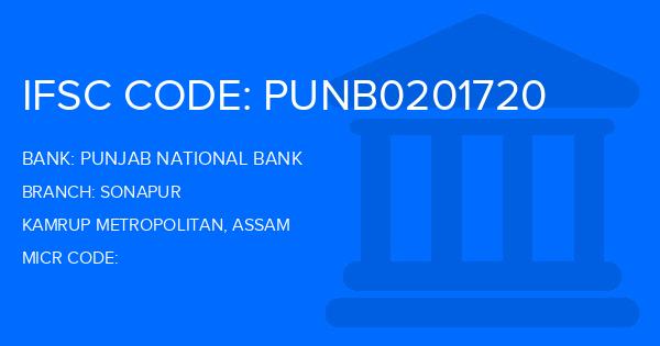 Punjab National Bank (PNB) Sonapur Branch IFSC Code