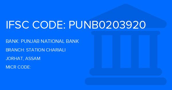 Punjab National Bank (PNB) Station Chariali Branch IFSC Code