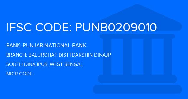 Punjab National Bank (PNB) Balurghat Disttdakshin Dinajp Branch IFSC Code