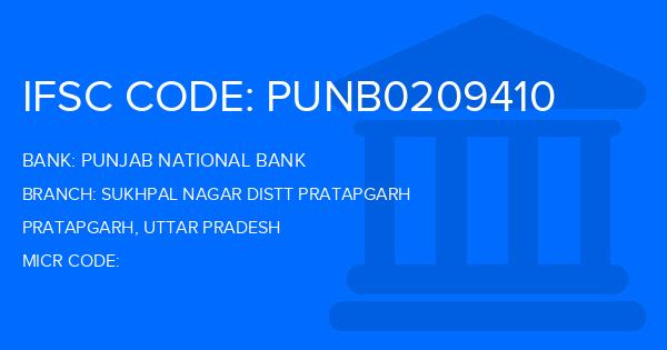 Punjab National Bank (PNB) Sukhpal Nagar Distt Pratapgarh Branch IFSC Code
