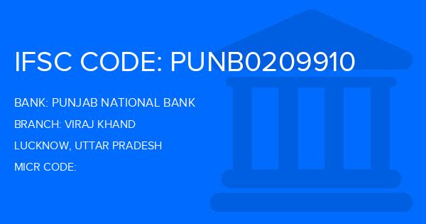 Punjab National Bank (PNB) Viraj Khand Branch IFSC Code