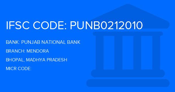 Punjab National Bank (PNB) Mendora Branch IFSC Code