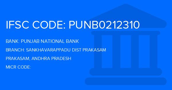Punjab National Bank (PNB) Sankhavarappadu Dist Prakasam Branch IFSC Code