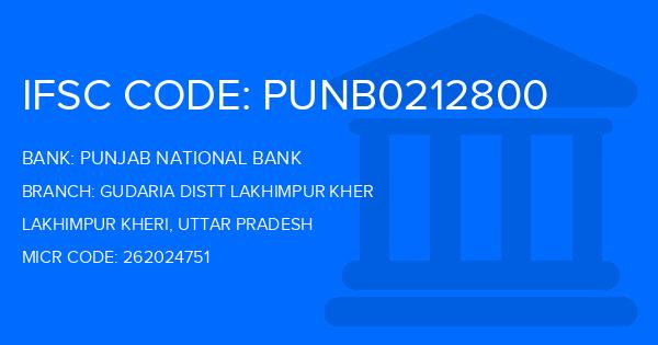 Punjab National Bank (PNB) Gudaria Distt Lakhimpur Kher Branch IFSC Code