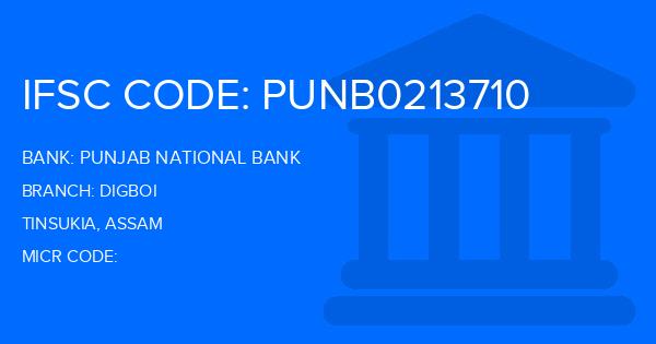 Punjab National Bank (PNB) Digboi Branch IFSC Code