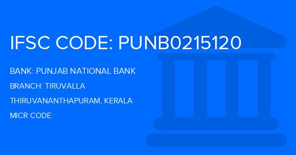 Punjab National Bank (PNB) Tiruvalla Branch IFSC Code