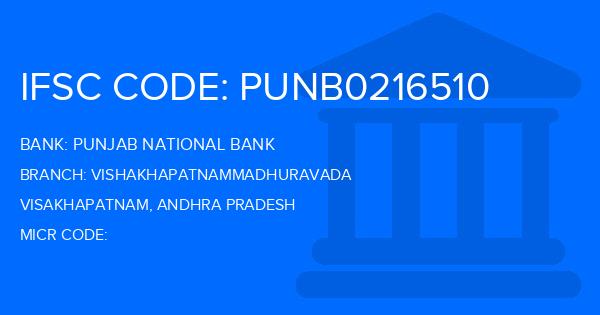 Punjab National Bank (PNB) Vishakhapatnammadhuravada Branch IFSC Code