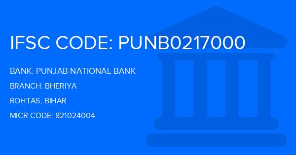 Punjab National Bank (PNB) Bheriya Branch IFSC Code