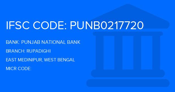 Punjab National Bank (PNB) Rupadighi Branch IFSC Code