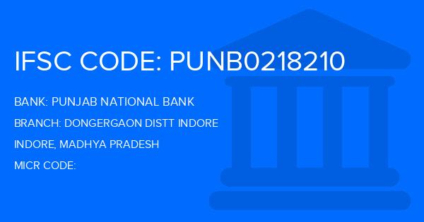 Punjab National Bank (PNB) Dongergaon Distt Indore Branch IFSC Code