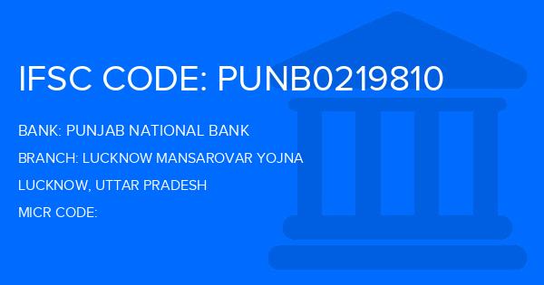Punjab National Bank (PNB) Lucknow Mansarovar Yojna Branch IFSC Code
