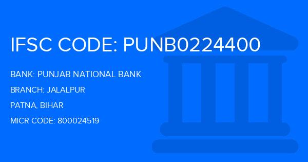 Punjab National Bank (PNB) Jalalpur Branch IFSC Code