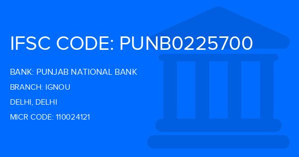Punjab National Bank (PNB) Ignou Branch IFSC Code