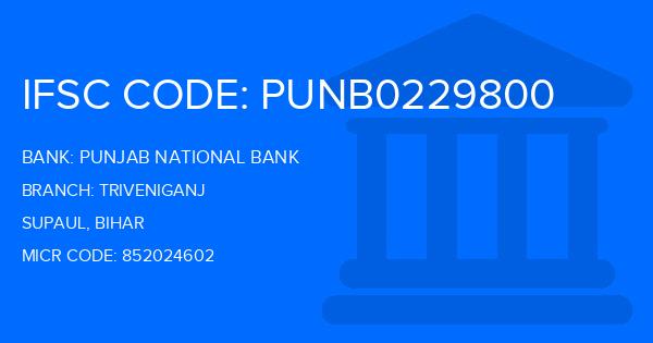 Punjab National Bank (PNB) Triveniganj Branch IFSC Code