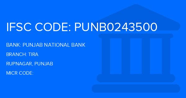 Punjab National Bank (PNB) Tira Branch IFSC Code