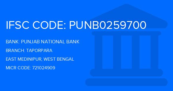 Punjab National Bank (PNB) Taporpara Branch IFSC Code