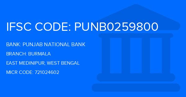 Punjab National Bank (PNB) Burmala Branch IFSC Code